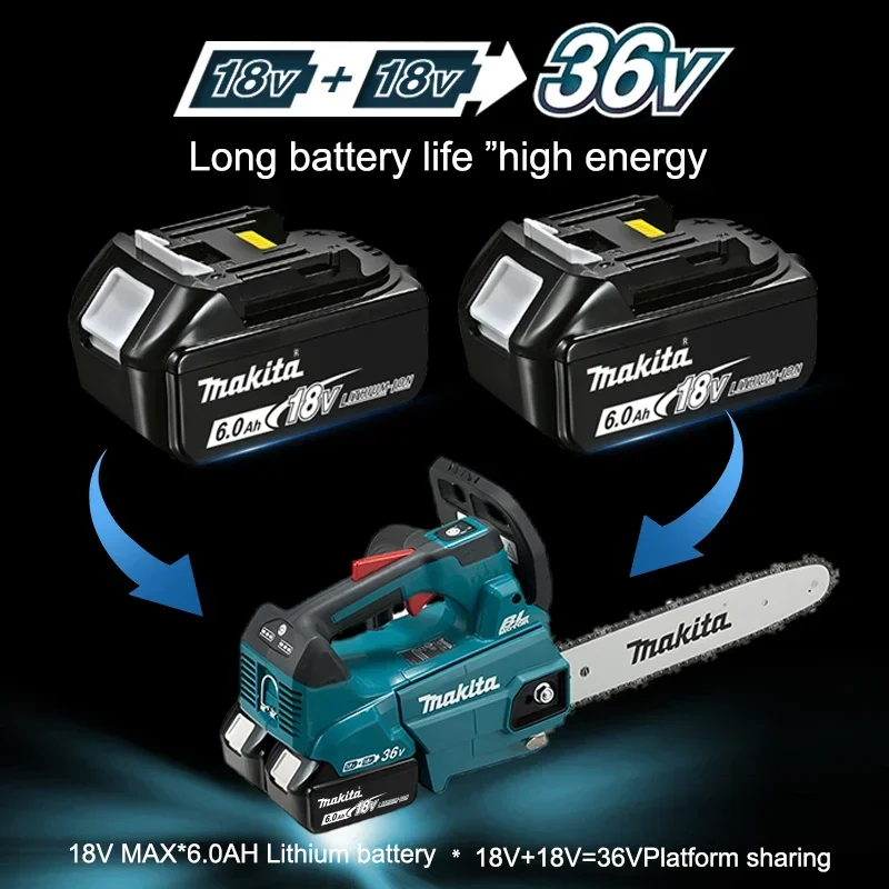 

100% Original Makita BL1830B BL1840 BL1840B BL1850 BL1850B Power Tools Battery 18V 6.0Ah-5.0Ah Rechargeable Battery For