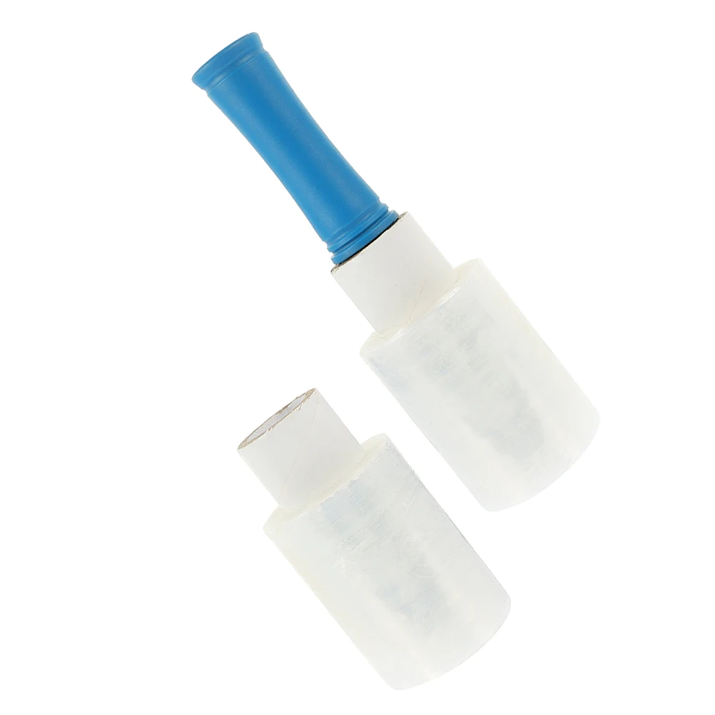 1 set Hand Stretch Film Ergonomic Handle Clear Plastic Wrap for Moving Packing Storage Strong Reliable Bundling Film