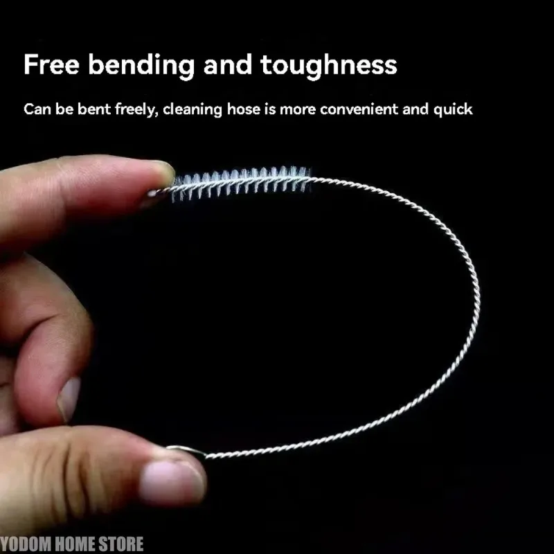 

10pcs Cleaning Brushes Set Flexible Household Nylon Pipe Brush Long Test Tube Bottle Straw Washing Cleaner Bristle Kitchen Tool