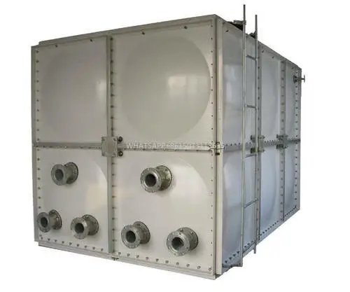 Pannelli FRP di grande capacità per impianti di purificazione dell'acqua da 50000 galloni Serbatoio dell'acqua atornito