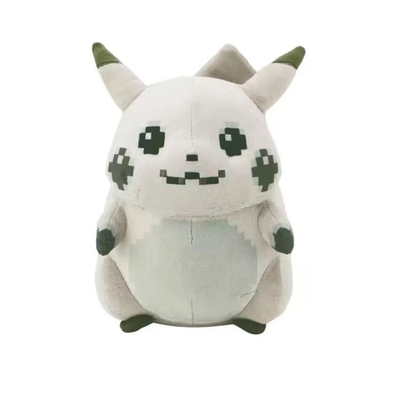 Pokemon Pikachu Plush Toy 30th Anniversary First Generation Game Boy Pixel Style Soft Stuffed Plush Doll Collect Home Decor Gift