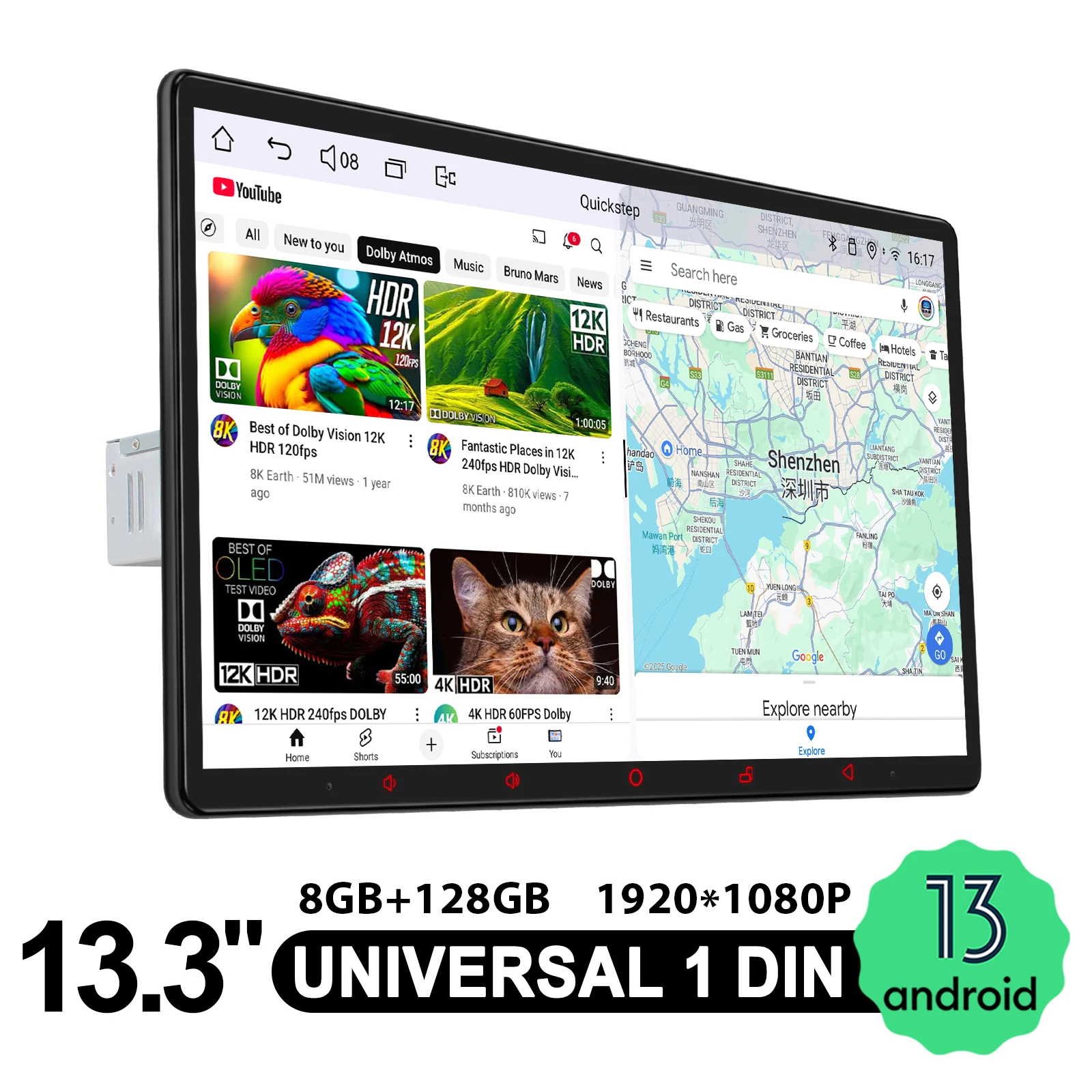 

JOYING 13.3 Inch Android 13.0 Car Stereo Head Unit Wireless Apple CarPlay & Android Auto FM Radio EU/US Warehouse Fast Delivery