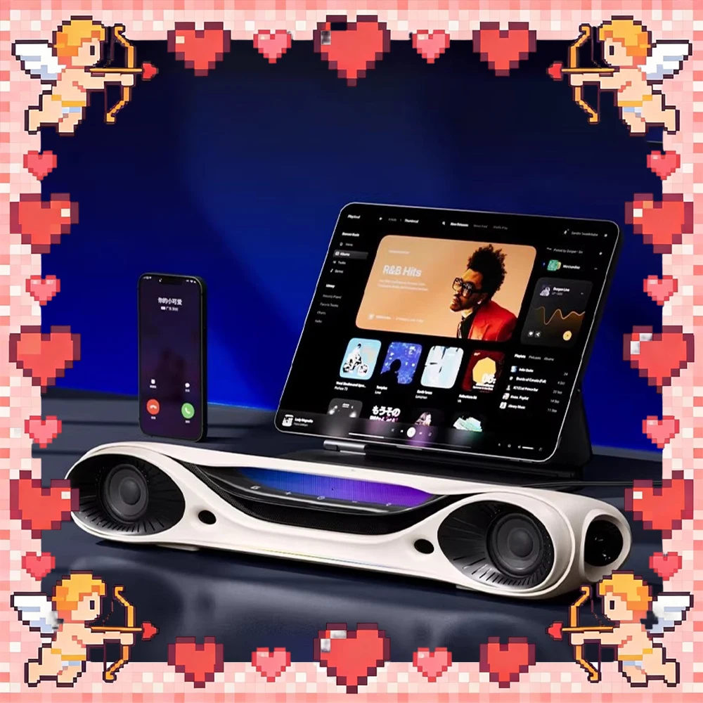 

SIBERIA SU3BarPRO Desktop Music Player Custom Sound Drive Bluetooth Connection PC Dual Mode Charging Specification Type-C 5V/1A