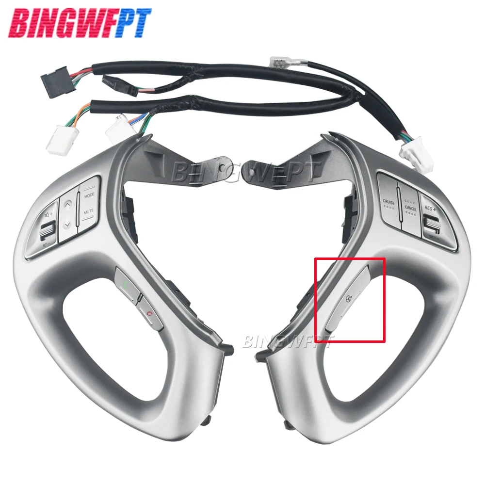 

OEM 967002S100 Steering Wheel Cruise Buttons Music Bluetooth Phone Switch Cruise Speed Button For Hyundai Tucson IX35 2010-2017