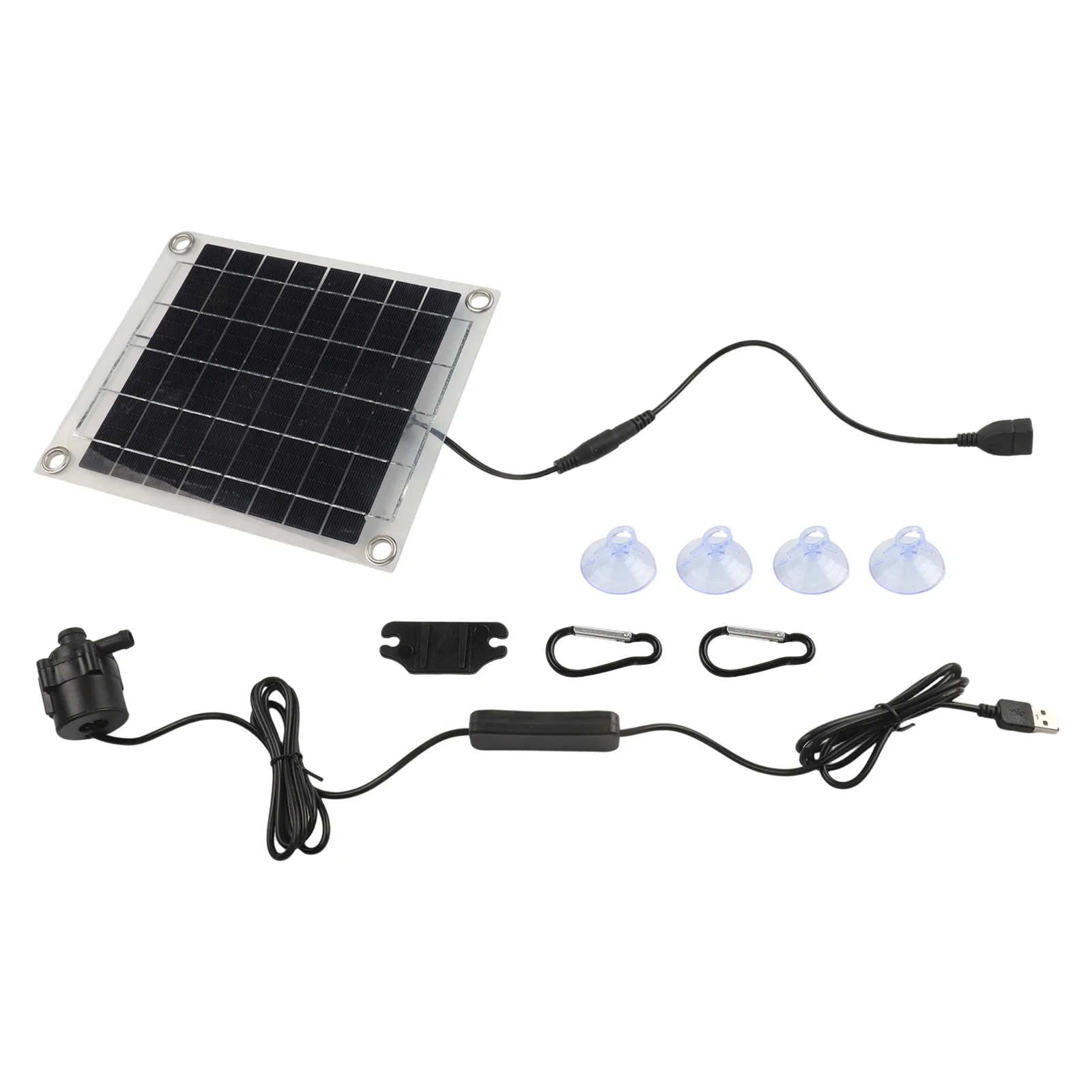 

Outdoor Fountain 10W Pump Garden Aesthetic 1.5 M Long Lasting Solar Pump System Eco Friendly Filtering Functions