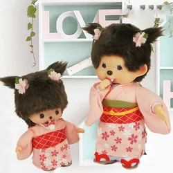 [Genuine] Kawaii Monchichi interessante bambola Kimono bambola Kit Garage ornamenti regalo bambola giocattolo ragazze bambini vacanze regalo di compleanno