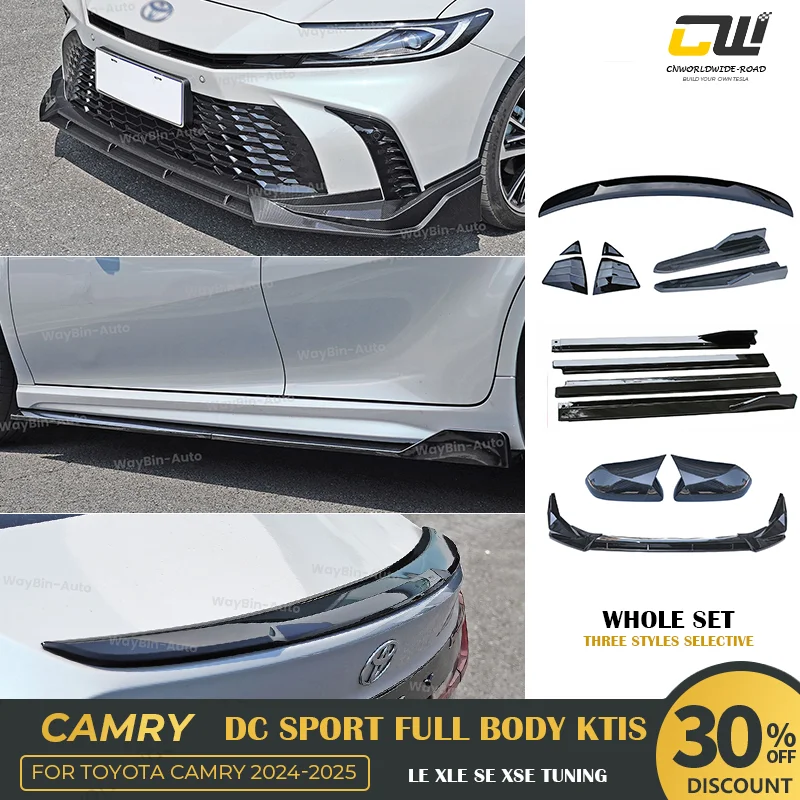 

Для Toyota Camry LE XLE SE XSE 2024-2025 Спойлер Задний диффузор Передний бампер Губа Боковая юбка Запчасти DC Комплекты кузова Автотюнинг