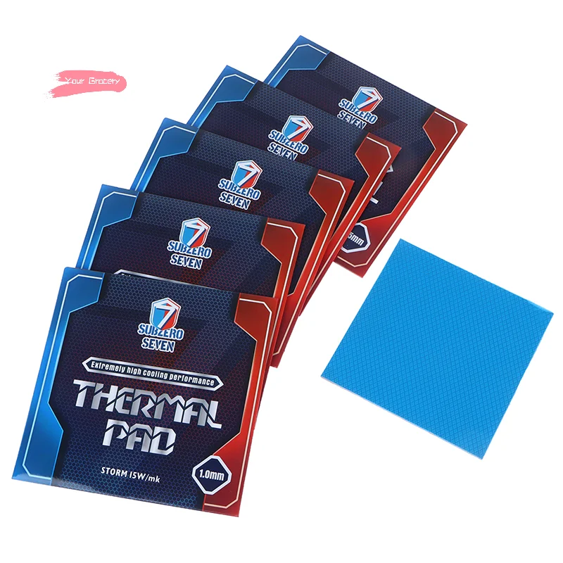 Y-1Pc CPU/GPU Graphics Motherboard Silicone Grease Pad 15W/MK Thermal Pad SubZero Seven-Ultimate Heat Dissipation Silicone Pad