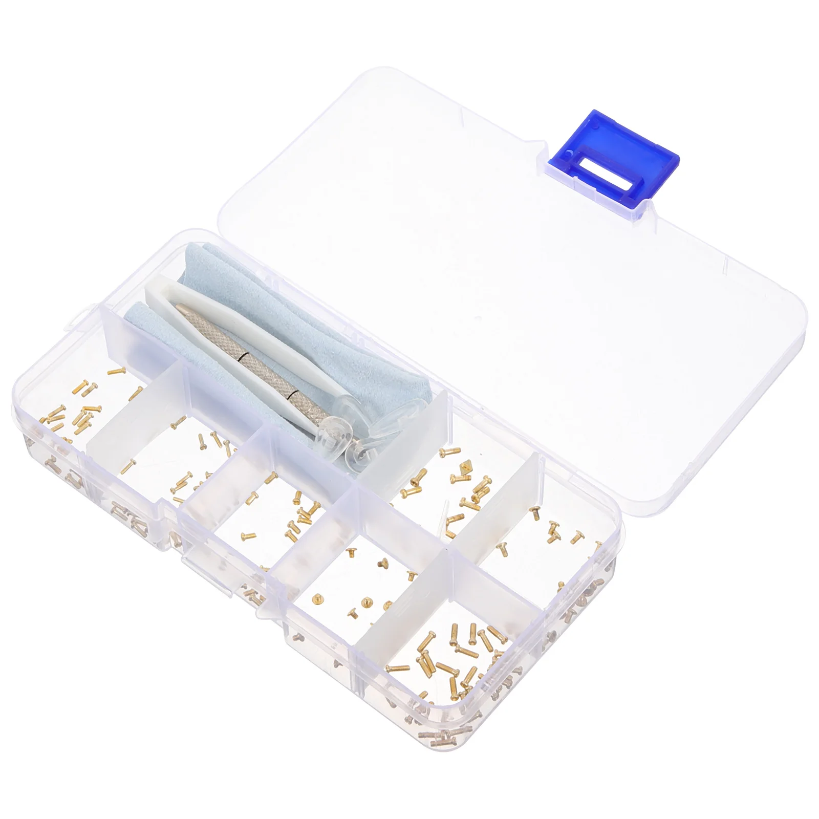 

1Set Eyeglass Repair Kit with Abundant Tiny Screws Screwdriver Tweezer for Glasses Sunglasses Watch Solution Tools