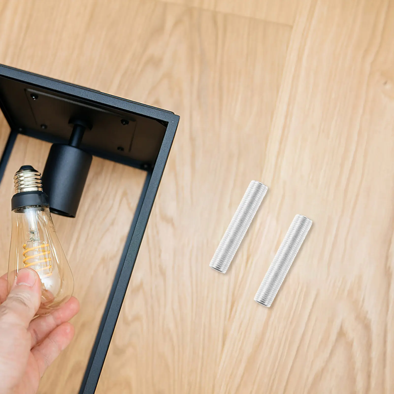 

20 шт. Оцинкованные полые резьбовые ниппели M10 для ламп, фурнитура для ремонта люстр и светильников, удлинители