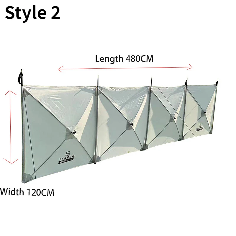 Smilodon-Large Foldable Tarp for Outdoor Camping Windscreen Windshield Windproof Waterproof Tent for Picnic BBQ Beach Fenced