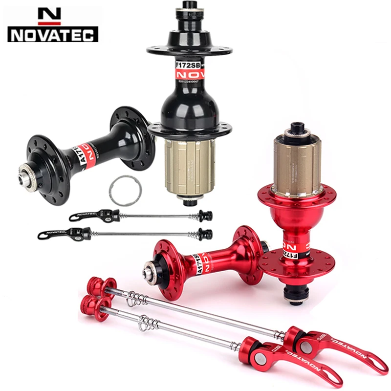 Novatec Road Bicycle Hub A171SB/F172SB 8-9-10-11-12 speeds 72 Rattle 4 bearing Front 20H Rear 24H Quick Release Folding Bike Hub