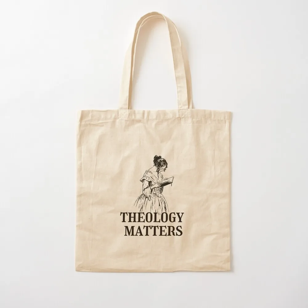 Theology Matters Tote Bag bags luxury women canvas shopping bag tote bags aesthetic Canvas Tote Bag