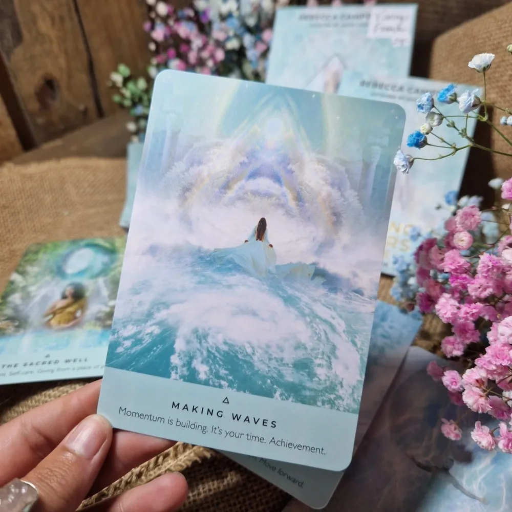 

10.4*7.3cm The Healing Waters Oracle 44 Pcs Card Discover The Sacred Healing Powers of Water