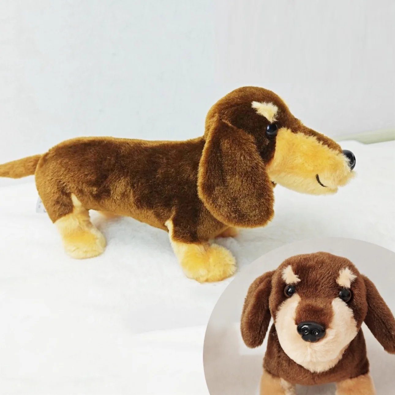 25cm carino salsiccia cane peluche peluche cucciolo cuscino bambola per bambini bambino confortevole compleanno regalo di natale