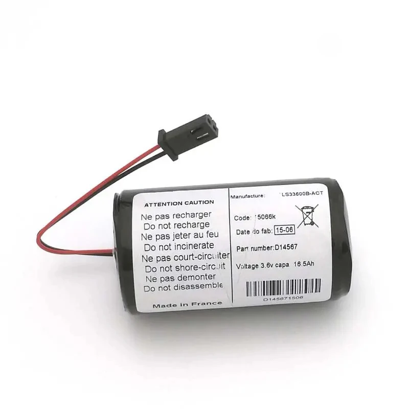 1pce LS33600B-ACT 3.6V With Plug PLC Lithium Battery