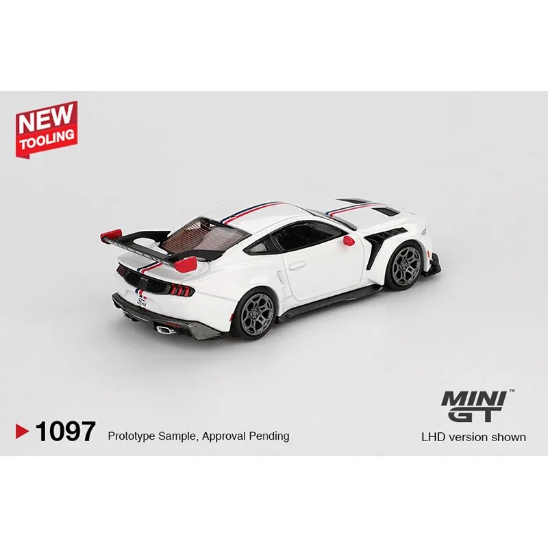 Pré-venda MINIGT 1097 1:64 Mustang GTD Ford Spirit of America Diecast Car Model Collection Toys