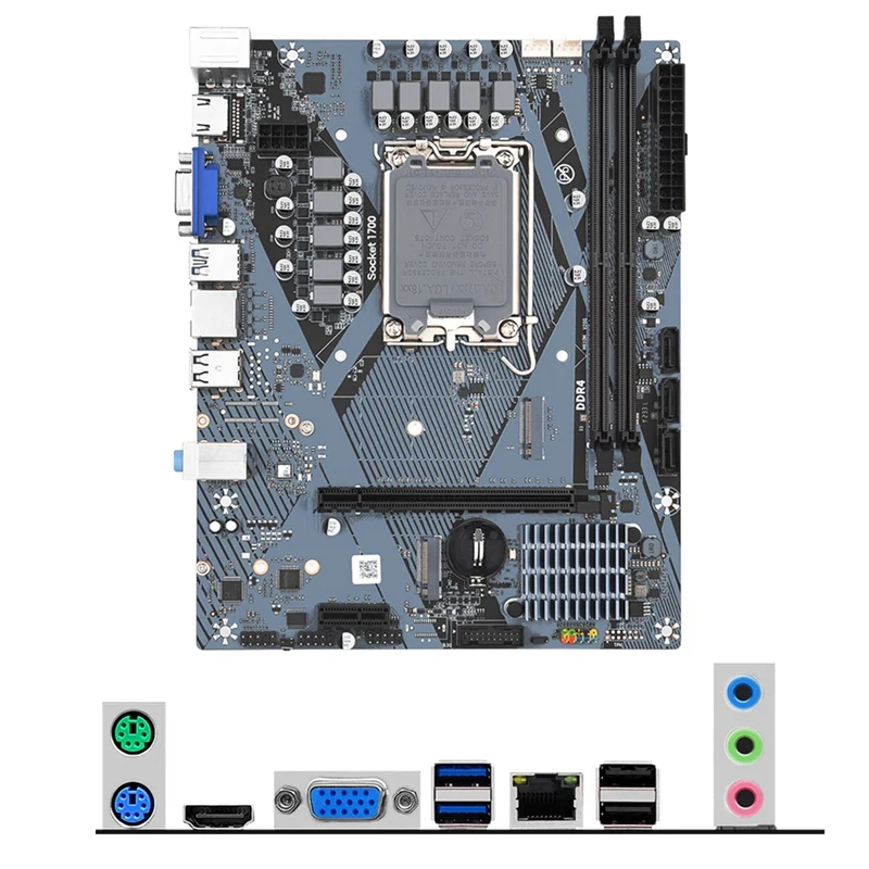 H610M PCB Motherboard H610M R200 LGA1700 2XDDR4 Slots Up To 64G M.2 Nvme PCI-E5.0 X16 For 12/13 Generation CPU