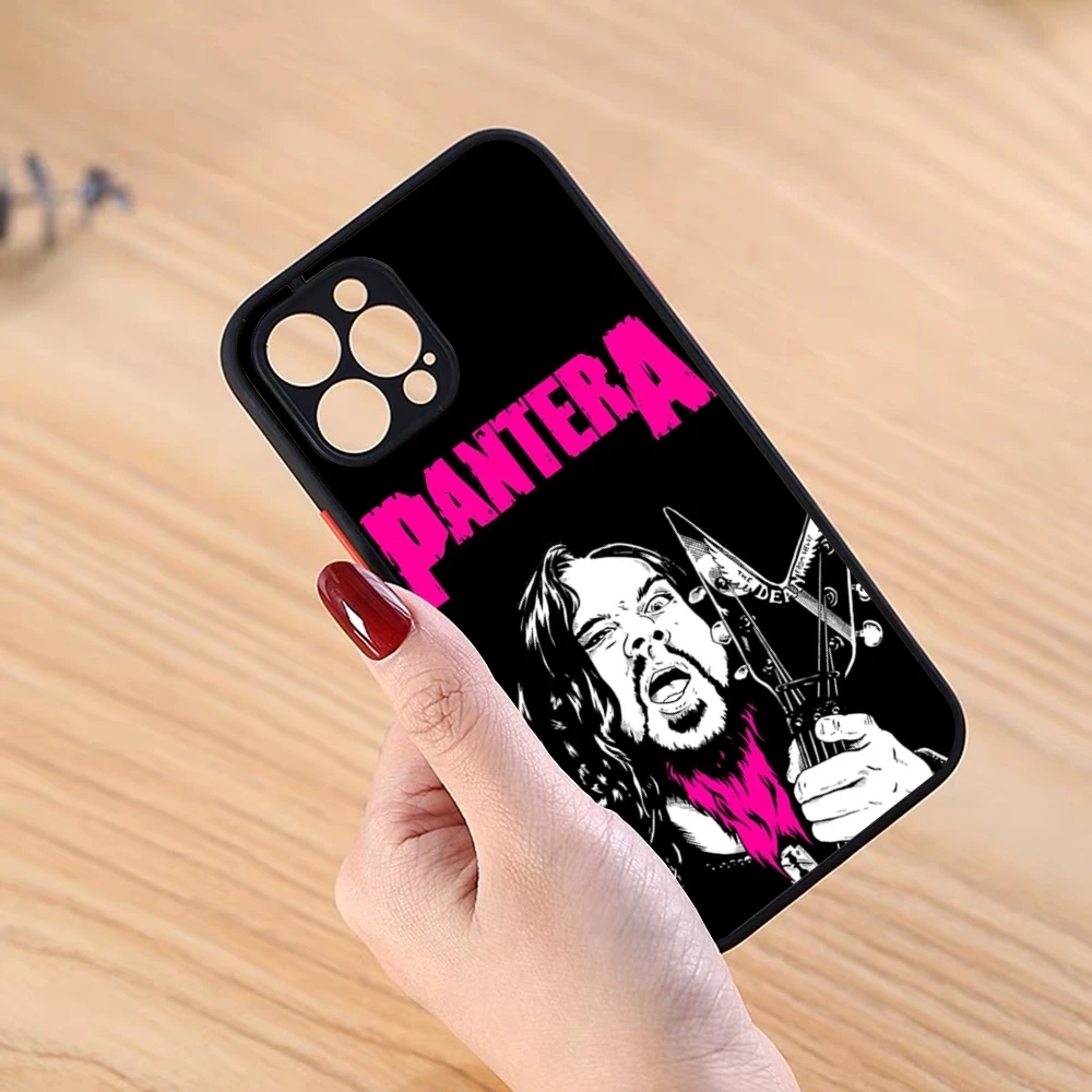 Pantera Cowboys From Hell Phone Case Black Matte for iPhone 15ProMax 13 12 11 14 Pro Max Mini 8 7 Plus SE2020 XS Max X XR Cover