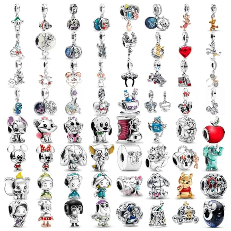 2024 New Disney Princess Original model charm beads and pendenti adatti per bracciale DIY ladies
