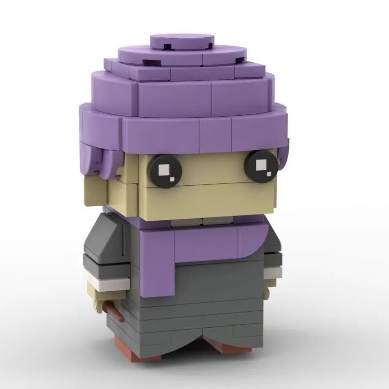 Mymocs Wizard Academy MOC Magic School Movie Figures Bricks Headz Sets Dobbys Myrtle Tabletop Ornament Building Blocks Toys Gift
