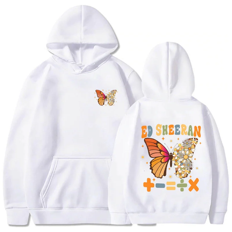 هوديي Ed Sheeran Butterfly The Mathematics Tour 2025 مع قبعة