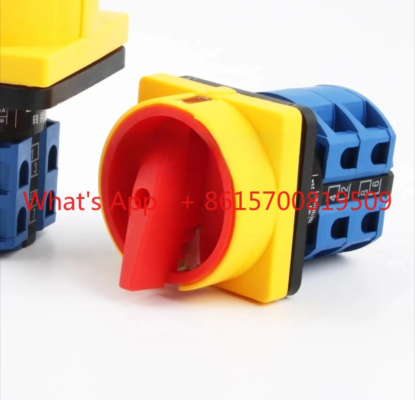 2pcs Rotary power cut-off switch LW26GS-20/04-2 cam three-phase load isolation universal transfer switch