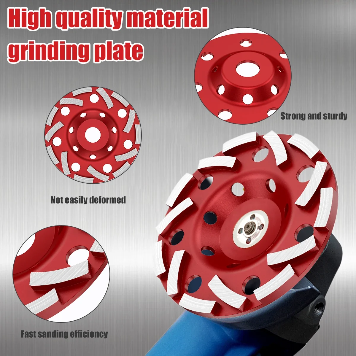 

5Inch Diamond Grinding Disc Abrasive Cup Wheel Wear Resistant Diamond Sanding Wheel Durable Angle Grinder Disc For Concrete