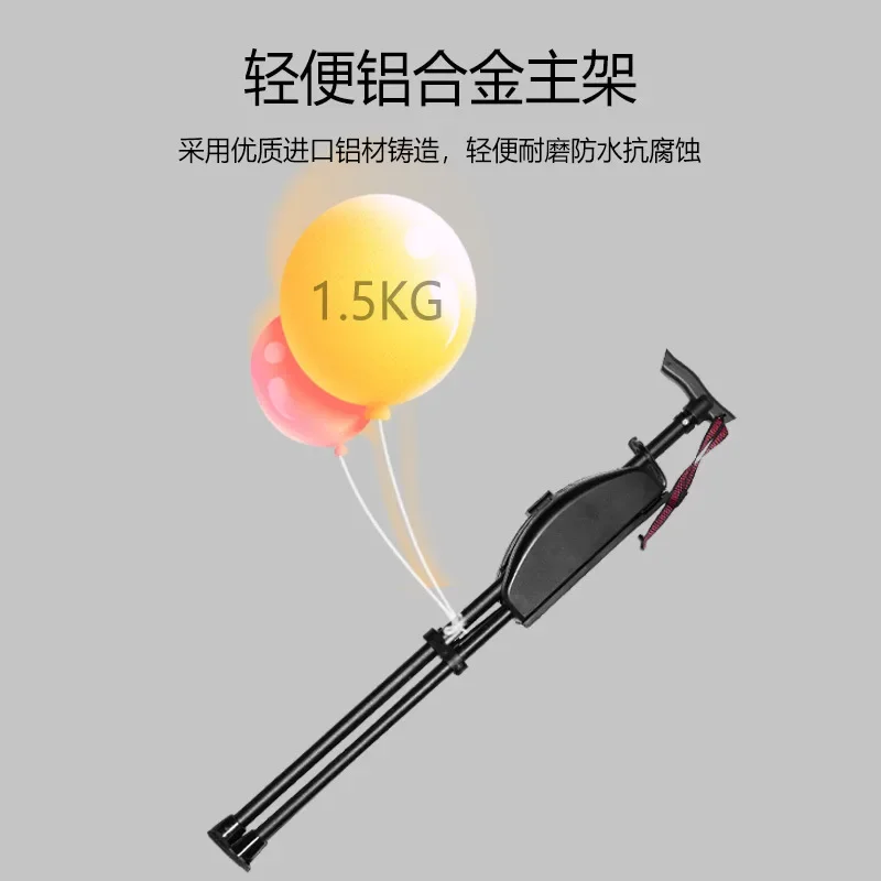 Lightweight Multi-Functional Anti-Slip Elderly Cane Portable Outdoor Triangular Folding Hiking Stick with Iron Tip Modern Style
