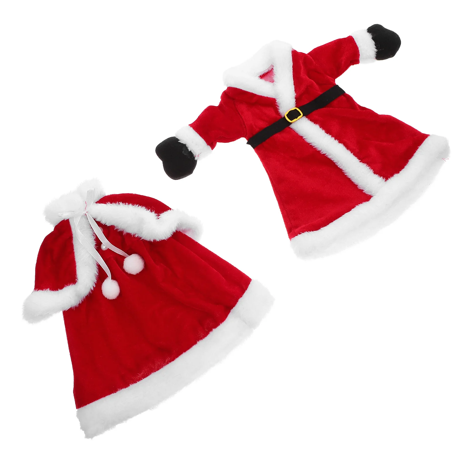 

2pcs Christmas Dress Wine Cover Reusable Bottle Sleeves For Christmas Party Wine Decor Xmas Bottle Covers Kitchen Bar Tools