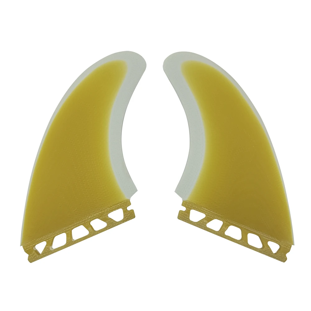 

UPSURF FUTURE High Performance Twin Fins Set for Surfboard Single Tab Base Keel Side Fin 2-Pack Shortboard Surfing Fins