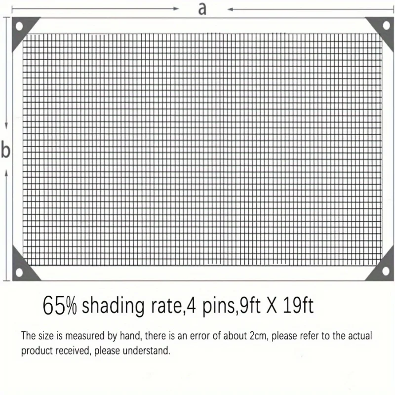 Specialized for Vegetable Cultivation 60% High Shading Rate Sunshade Fabric, Durable Sunscreen Net 2X3m 3X6m 6X9ft 9X19ft More S