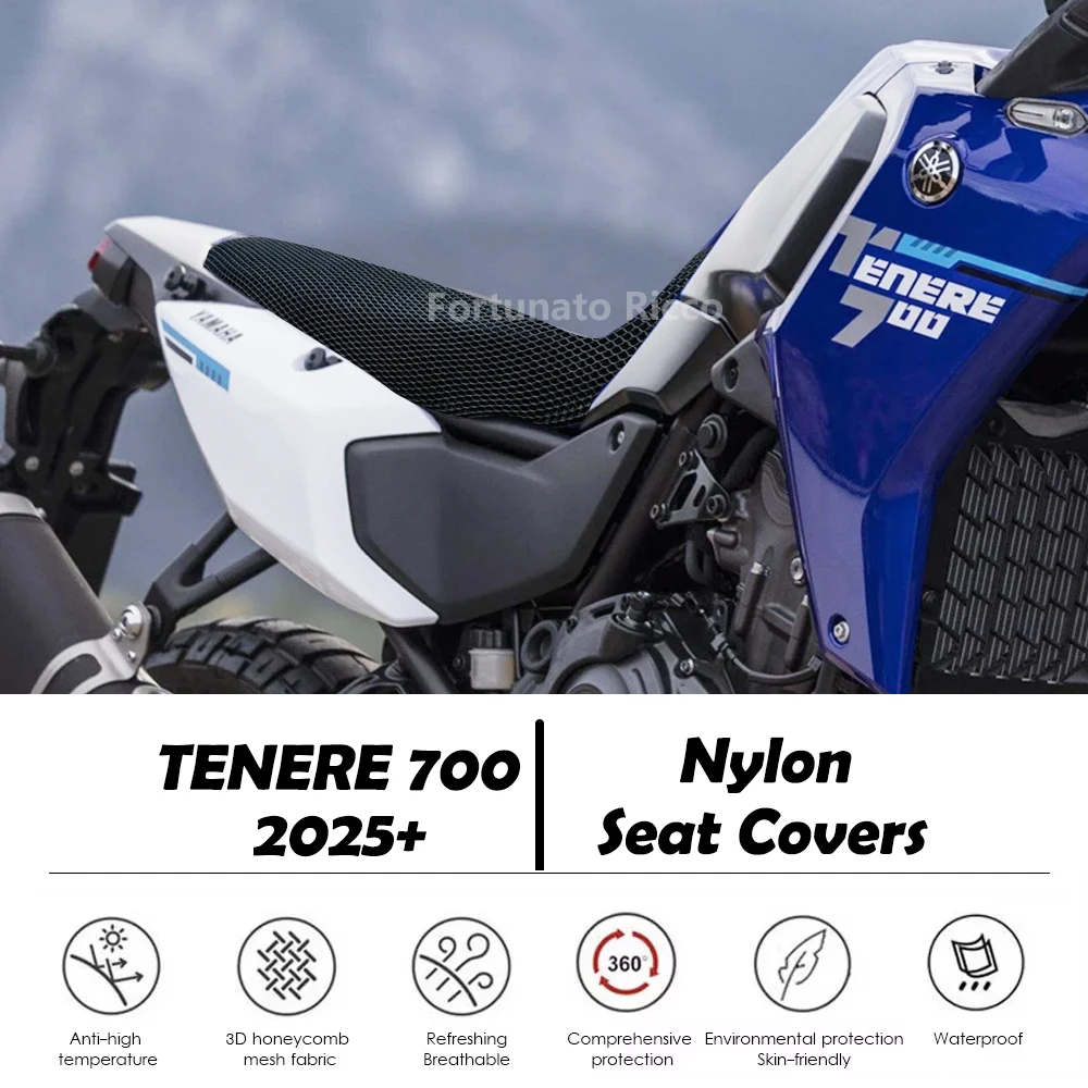 

Motorcycle Breathable Seat Cover For Yamaha Tenere 700 T7 T700 2025+3D Airflow Seat Cover Nylon Seat Cushion Protective Cover