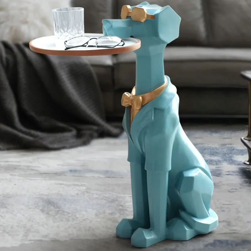 

Home Decoration Accessories Nordic Style Statuette Dog Tray Luxury Decorations Housewarming Gift Statues And Sculptures Ornament