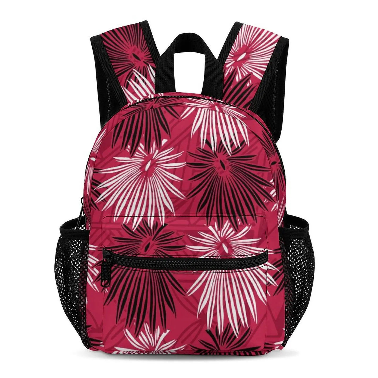 حقيبة مدرسية للأطفال مطبوعة على الطراز البولينيزي مقاس 13 بوصة حقيبة ظهر صغيرة ولطيفة للأطفال الصغار متاحة للتخصيص #1