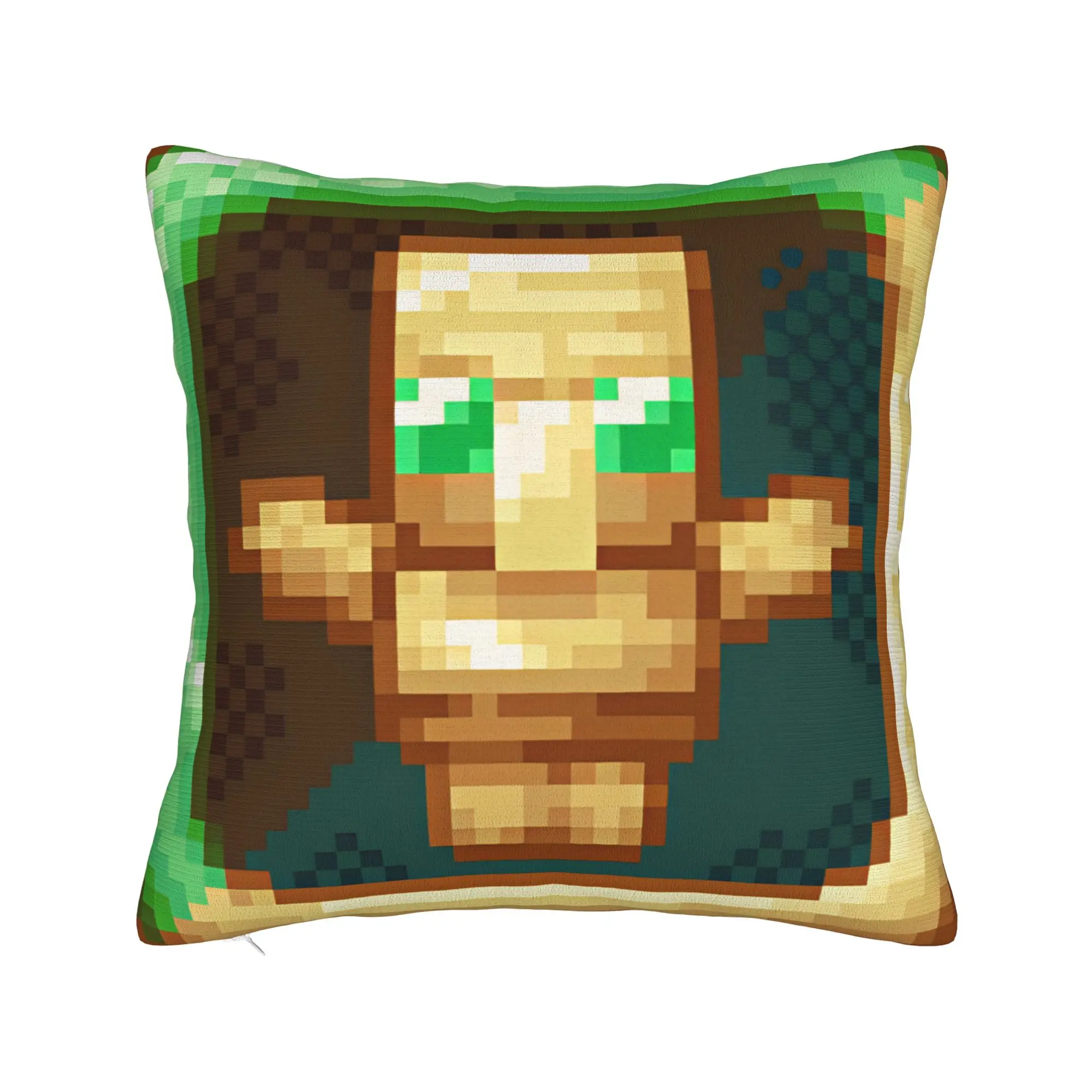 Totem of Undying Game Square Pillowcases Polyester Room Pixel Art Gold Cushion Case Creative Decor Pillowcase 40*40