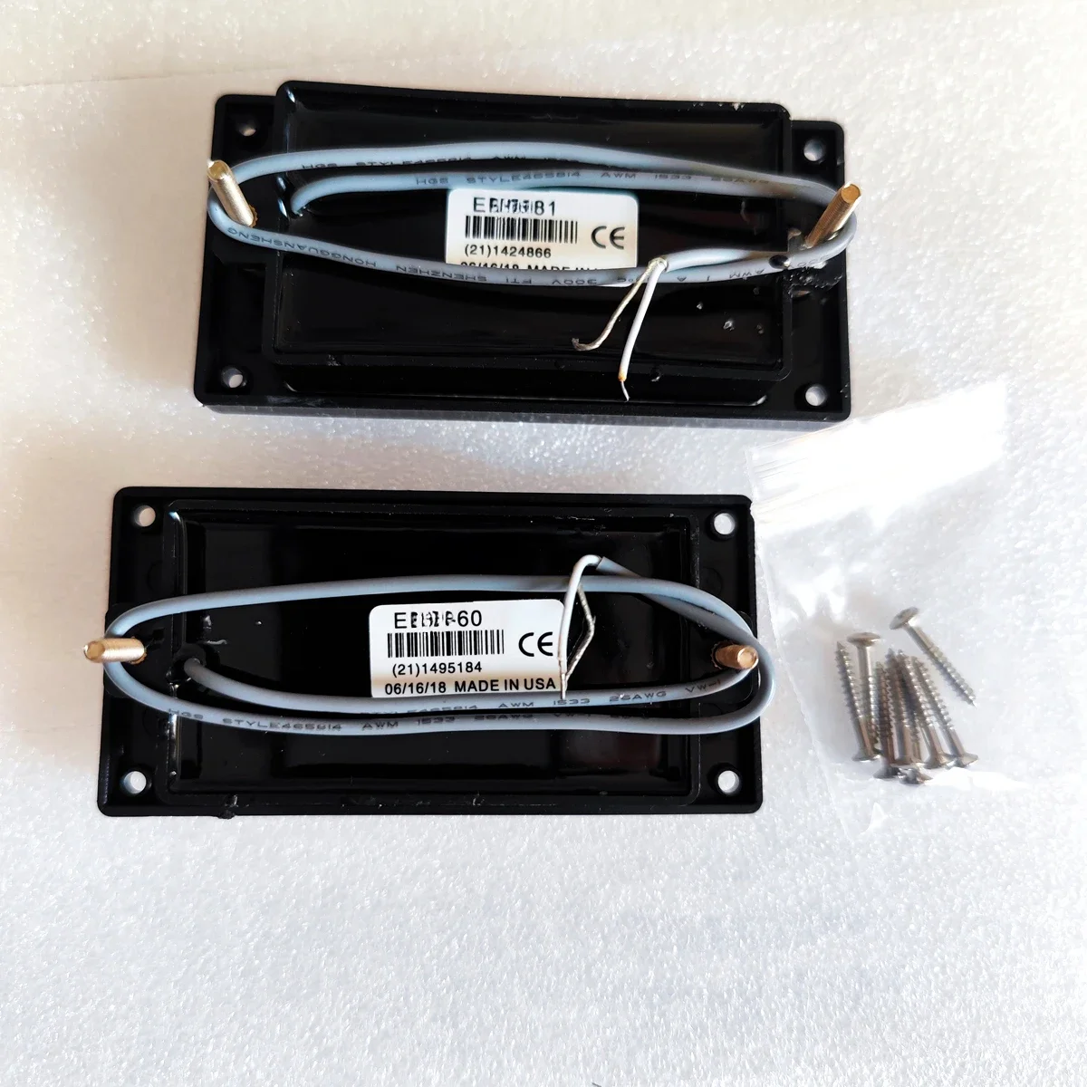 Black Guitar Pickups 81/60 Humbucker Ceramics Closed Passive Electric Guitar Pickups 1C Wire