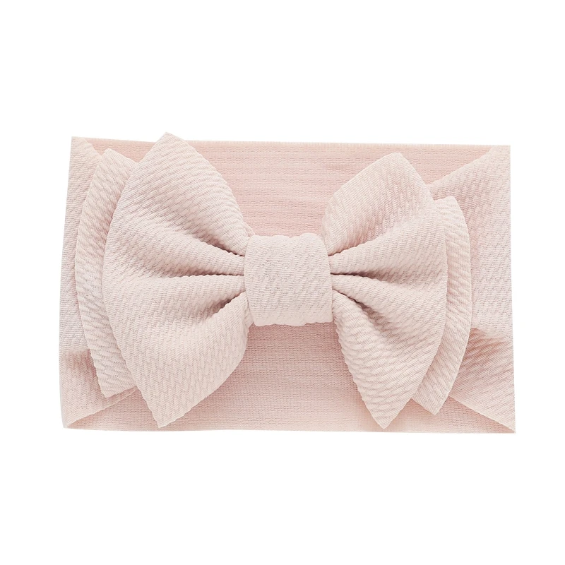 Bandeaux élastiques en Nylon pour bébés filles, grands nœuds, accessoires capillaires pour nouveau-nés, nourrissons, tout-petits enfants