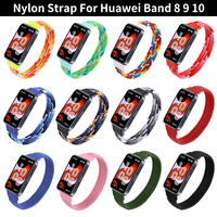 Elastic Loop Bracelet for Huawei Band 10/8 Strap Nylon Correa for Huawei Band 8 Band for Huawei Watch 8 Straps for Huawei Band 9