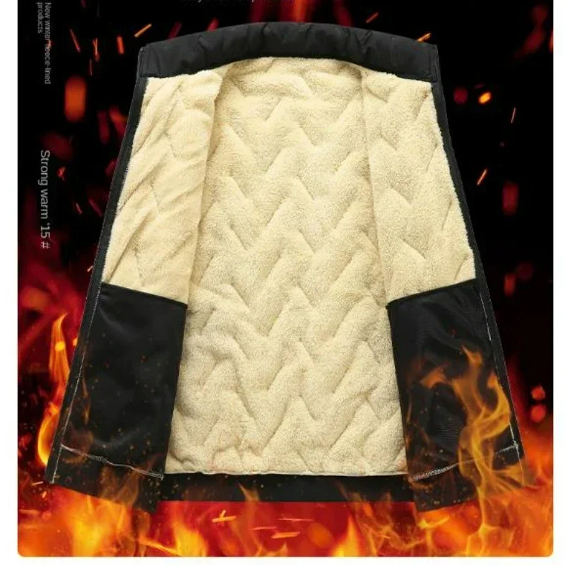 

Утолщенное зимнее хлопковое пальто, мужская укороченная шерстяная хлопковая куртка, ветрозащитная повседневная деловая мода, повседневное теплое пальто с хлопковой подкладкой