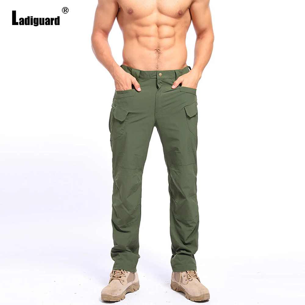 Men's Stand Pocket Bottom Solid Outdoor Casual Pants Men Streetwear 2022 Straight Leg Trouser Mens Fashion Hip Hop Sweatpants