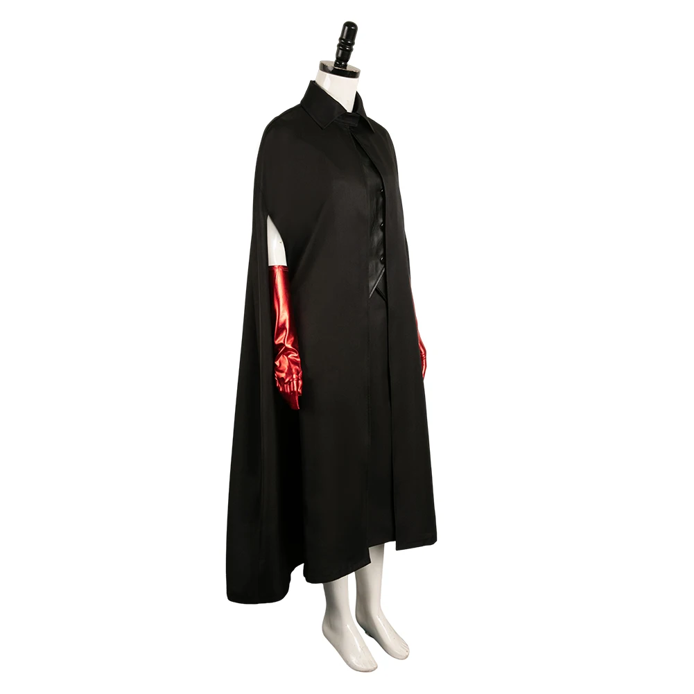 Delia deetz-大人の女性のためのコスプレ衣装、ファンタジー映画、ビートルジネ、ドレス、帽子、ケープ、ハロウィーン、カーニバルの服