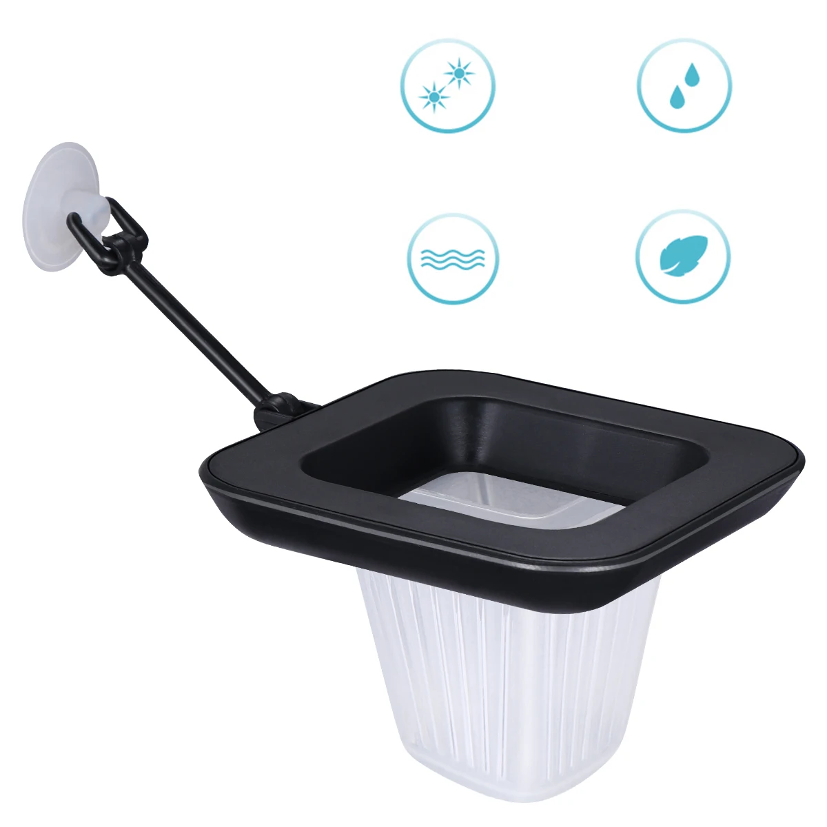 

Cone Worm Feeder for Aquarium Red Worm Feeding Cup Plastic Floating Basket with Electromagnetic Suction Mount Fish Tank