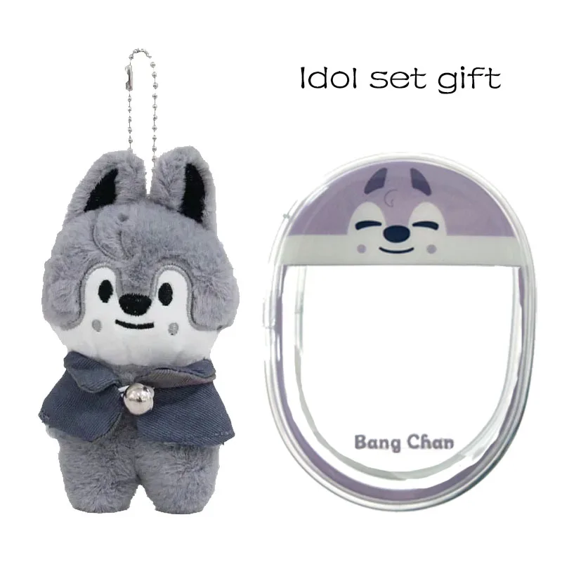 

New SKZOO 12CM Doll pendant, plush toy, cute bag, decorative baby bag, idol doll, gift, worry-free two-piece set