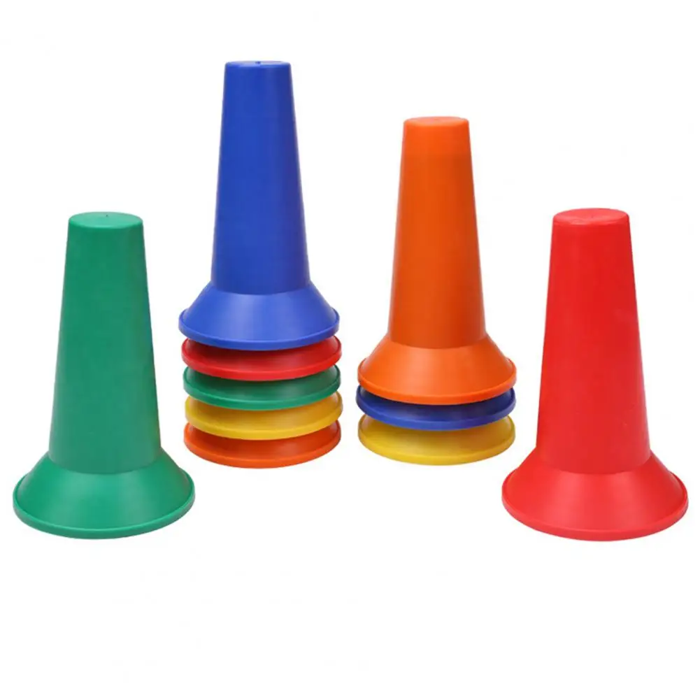 

Bright Colored Cones Agility Training Soccer Cones for Basketball Football Drills Plastic Field Marker for Roller for Training