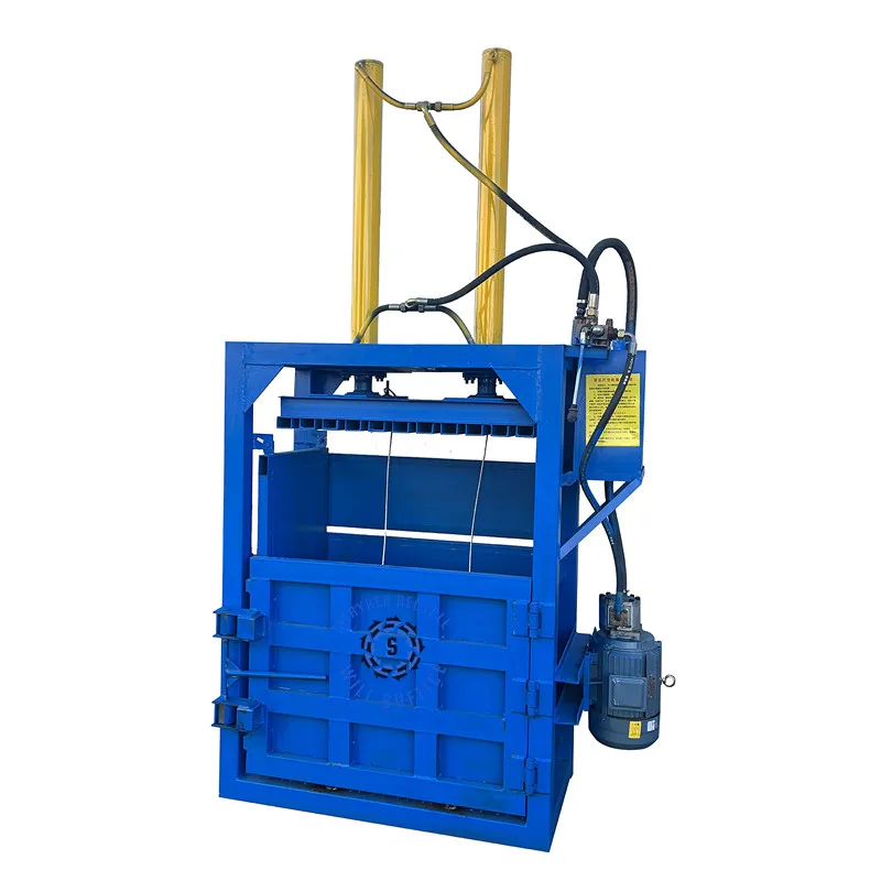 Vertical Semi-automatic Hydraulic Packer /Waste Paper Baler Of Garbage Station /Waste Cloth Waste Compressor