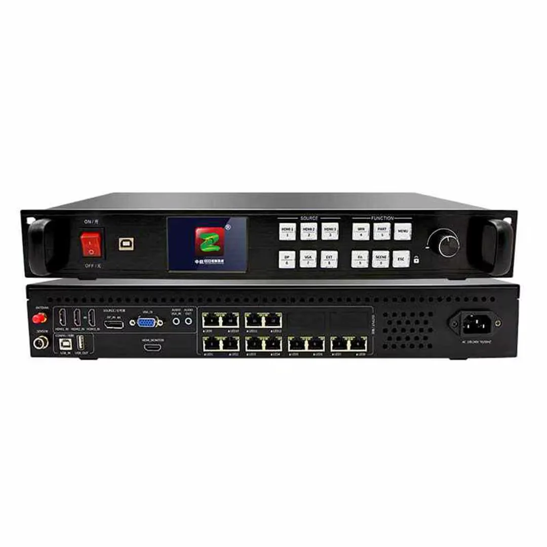 ZH-Z12 Full Color LED Screen Processor Four Sided Video Splicing Processor Max 7800000 Pixels LED Sign Display