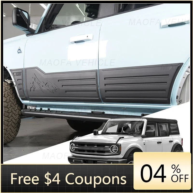 

BR BR 2021 2022 2023 Car exterior accessories parts Door scuff plate for Ford Bronco