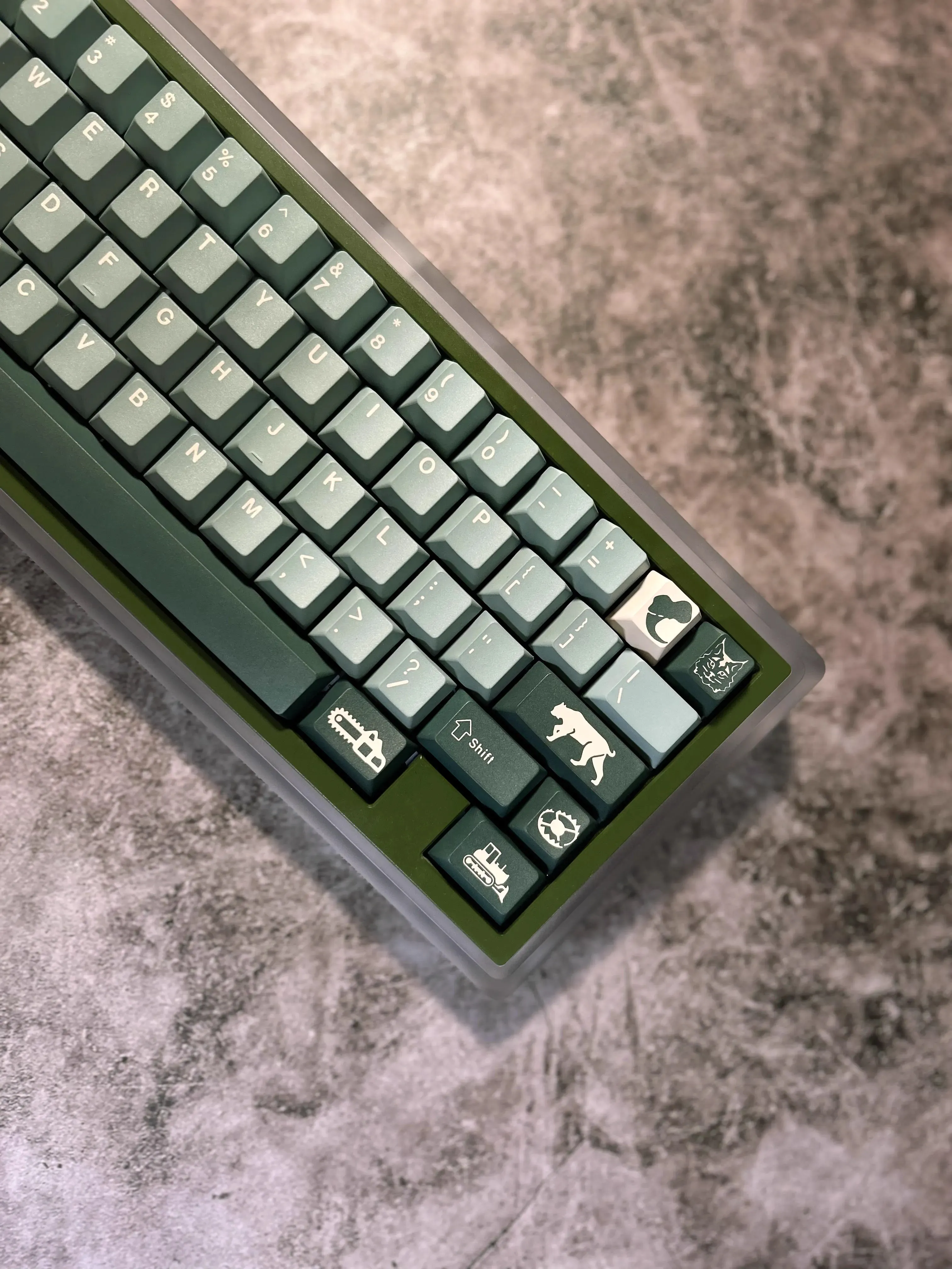 Silent Forest Keycap para teclado mecânico, PBT Keycaps, Perfil Cherry, DYE-SUB, personalizado, 168 chaves