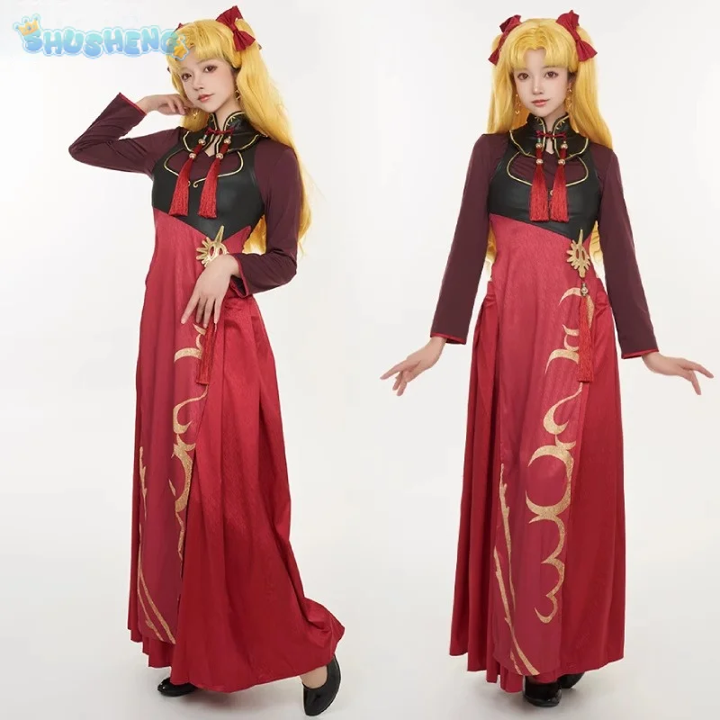 

Fate/Grand Order Ereshkigal Irkalla Косплей FGO Костюм богини призрака Хэллоуин вечерние элегантный комплект Cheongsam в китайском стиле